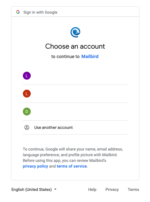 gmail contacts to mailbird