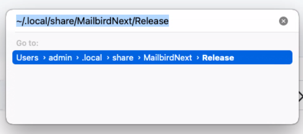 how to search folders mailbird